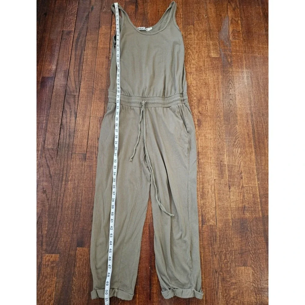 Michael Stars‎ Anthro Olive green Khaki Cotton Jumper Overall sz S